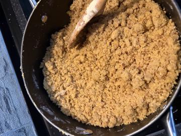 Roasted mix after sugar