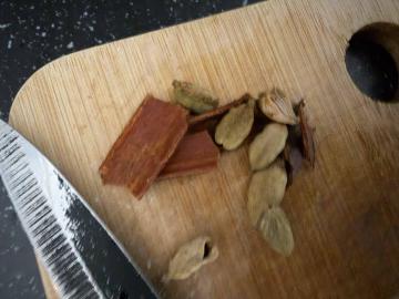 Cardamom and cinnamon