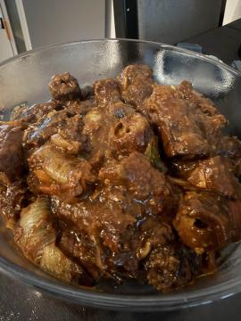 Seekh kebab curry - finished dish