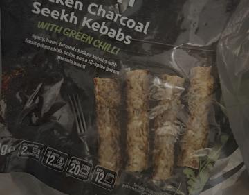 Frozen chicken seekh kebab package