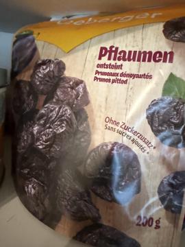 Dried plums - pitted prunes